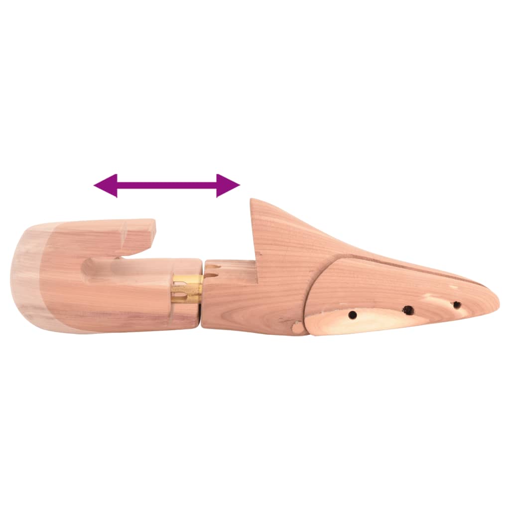 vidaXL Schuhspanner mit Schuhlöffel EU 40-41 Massivholz Zeder - Image 6