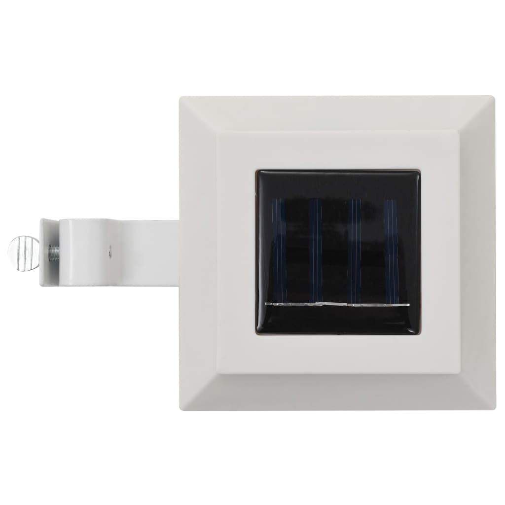 vidaXL Solar-Außenleuchten 12 Stk. LED Rechteckig 12 cm Weiß - Image 5