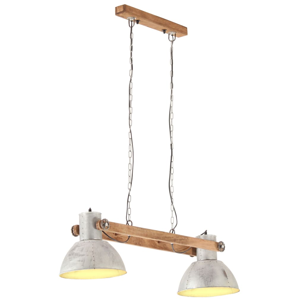vidaXL Hängelampe Industriestil 25 W Silbern 109 cm E27