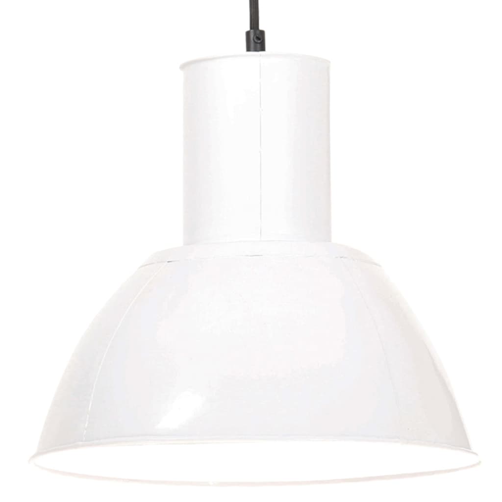 vidaXL Hängelampe 25 W Weiß Rund 28,5 cm E27