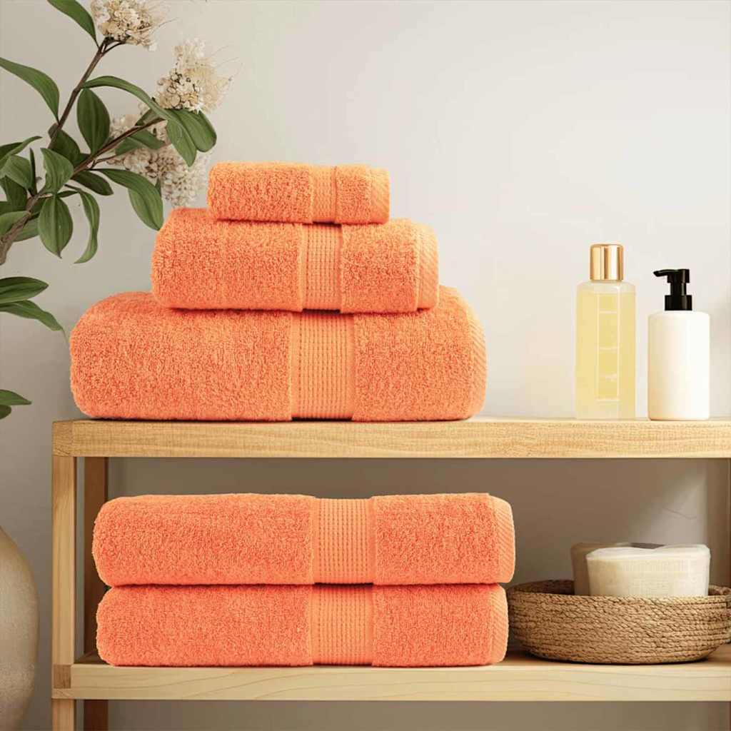 vidaXL Waschlappen SOLUND Orange Baumwolle