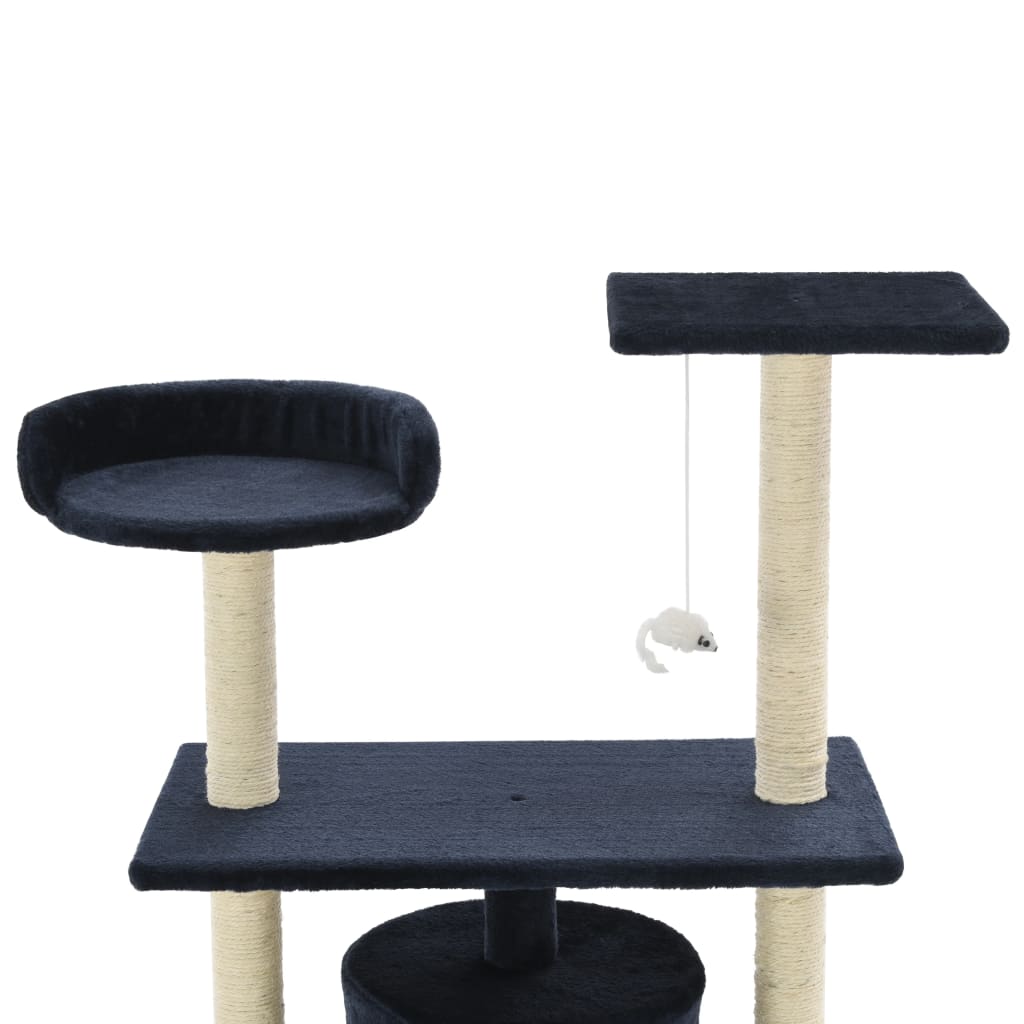 vidaXL Katzen-Kratzbaum Sisal 95 cm Dunkelblau - Image 4