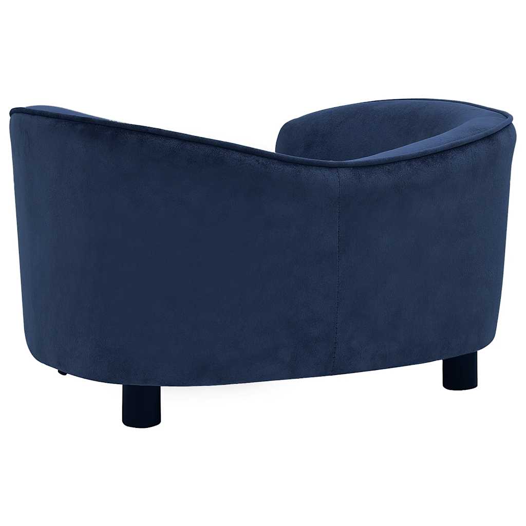 vidaXL Hundesofa Blau 69x49x40 cm Plüsch - Image 5