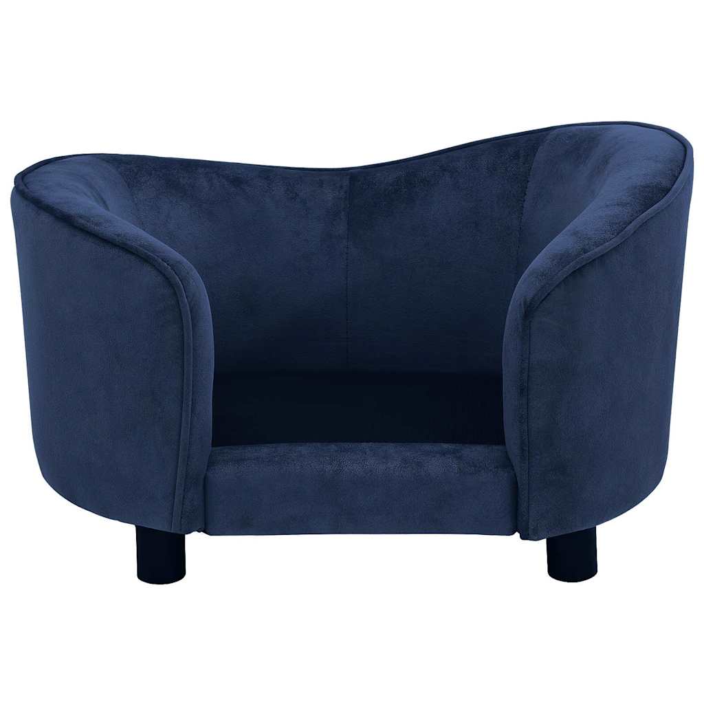 vidaXL Hundesofa Blau 69x49x40 cm Plüsch - Image 6