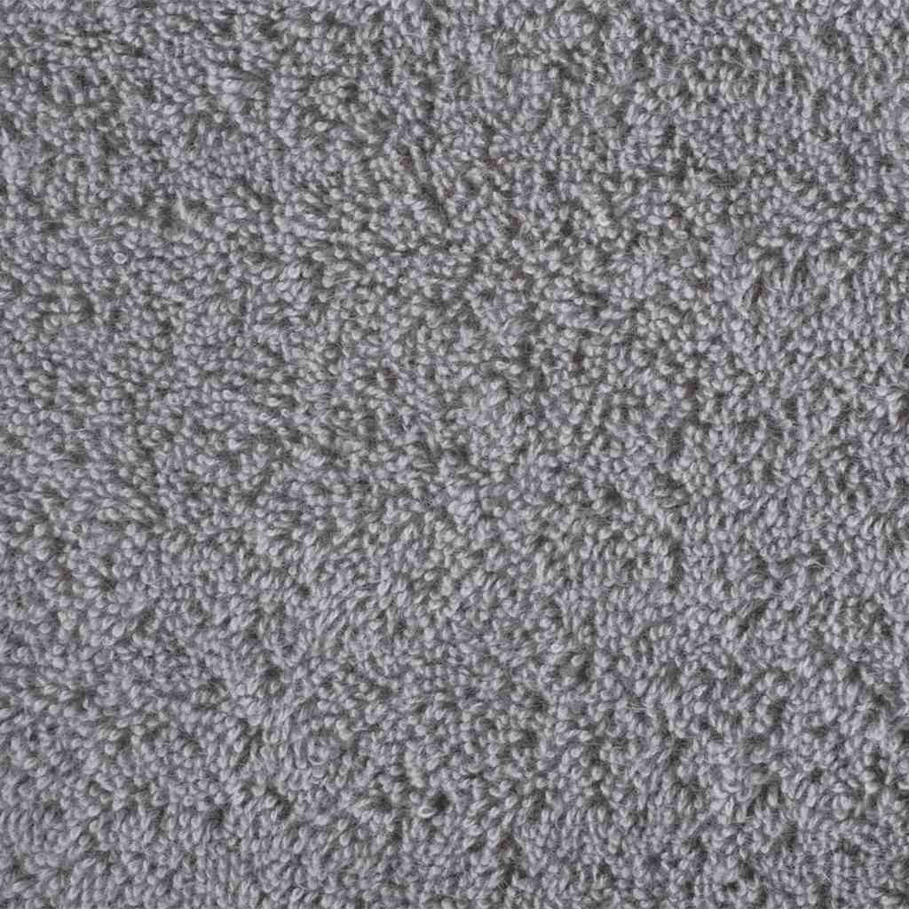 vidaXL Waschlappen 4 pcs Grau Baumwolle - Image 4