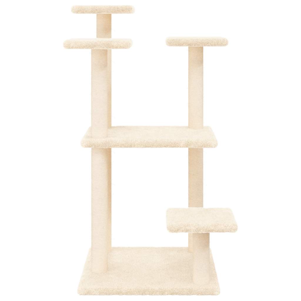 vidaXL Kratzbaum mit Liegeflächen Creme 98,5 cm - Image 4