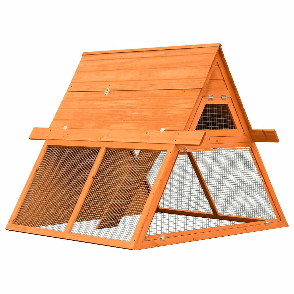 vidaXL Kaninchenstall Kiefernholz & Tannenholz 152x128x108 cm