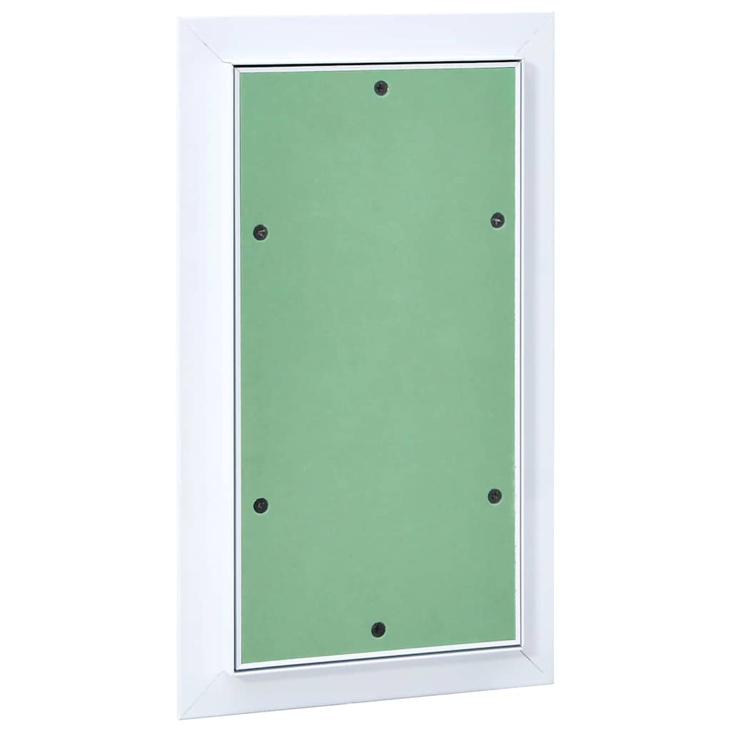 vidaXL Zugangstür Weiß 30 x 55 cm Aluminium und Gipskarton - Image 3