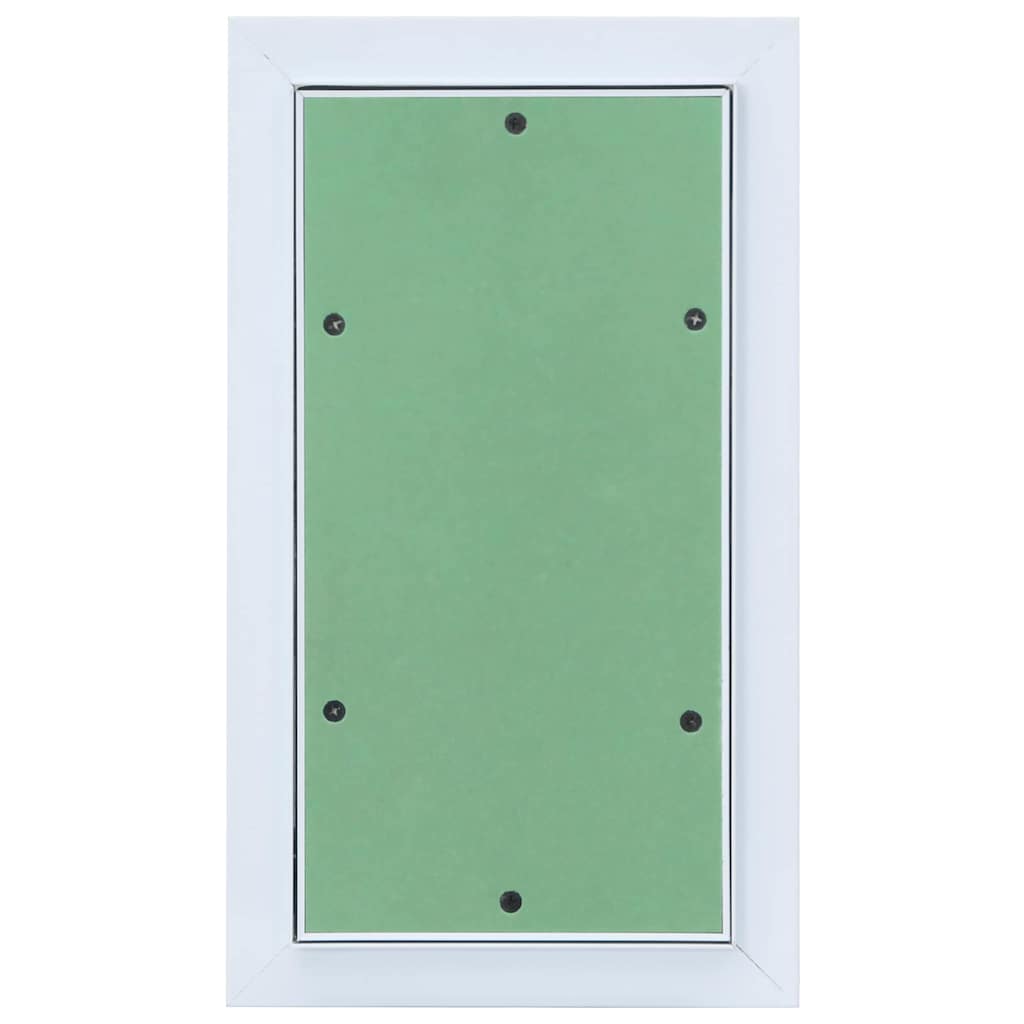 vidaXL Zugangstür Weiß 30 x 55 cm Aluminium und Gipskarton - Image 5