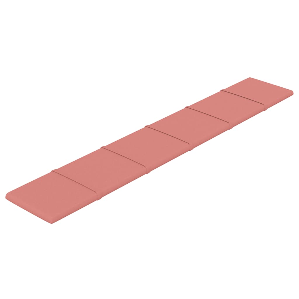 vidaXL Wandpaneele 12 Stk. Rosa 90x15 cm Samt 1,62 m² - Image 3