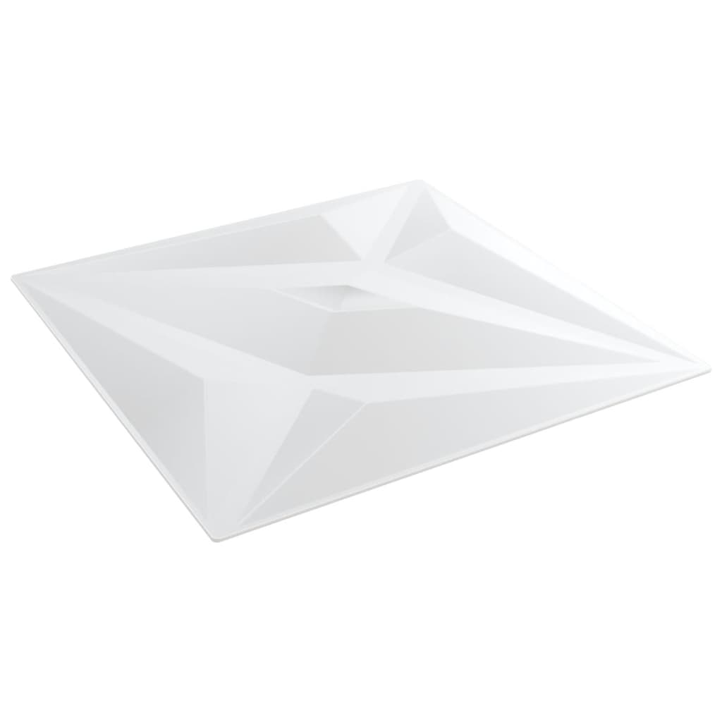 vidaXL Wandpaneele 24 Stk. Weiß 50x50 cm XPS 6 m² Stern - Image 5