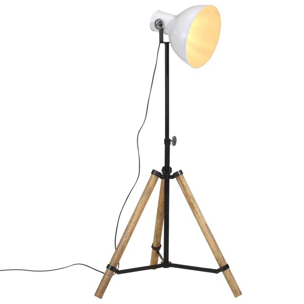 vidaXL Stehleuchte 25 W Weiß 75x75x90-150 cm E27