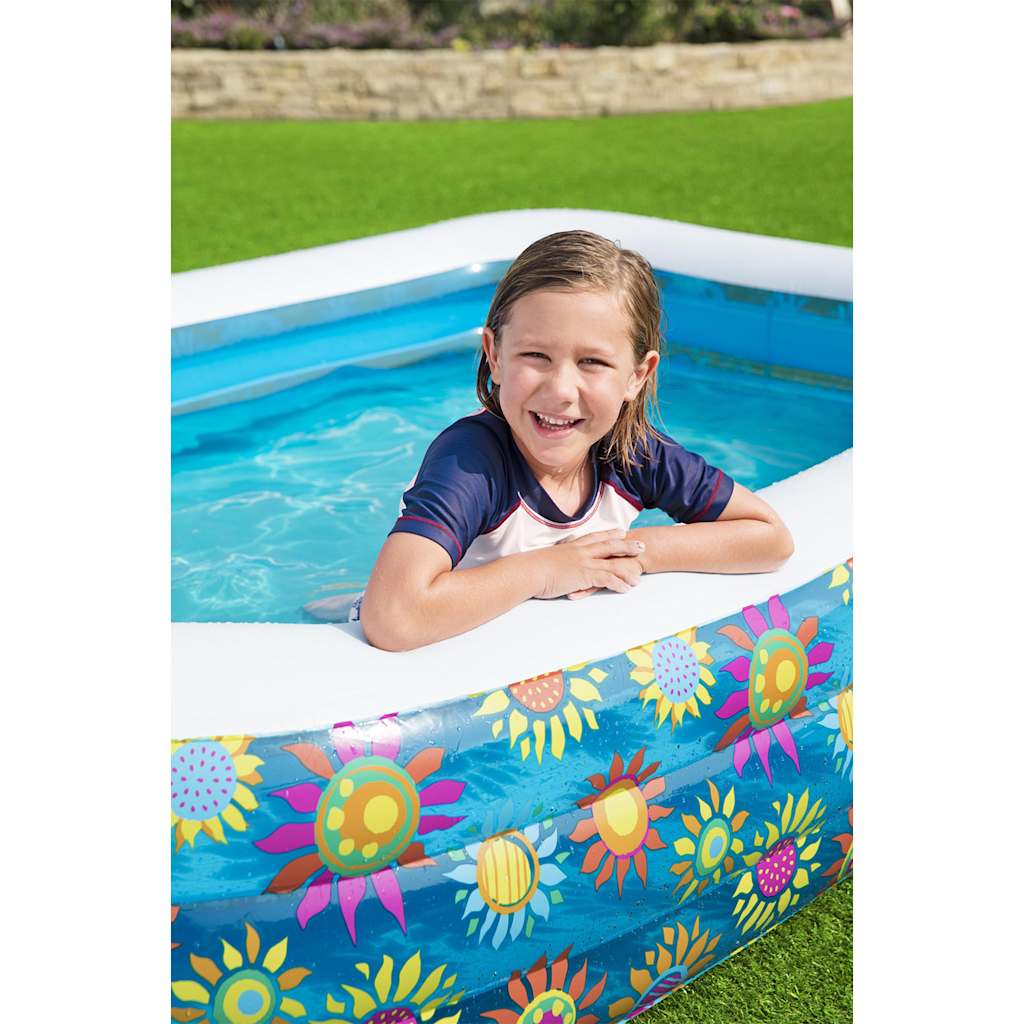 Bestway Planschbecken Aufblasbar Blau 229x152x56 cm - Image 3