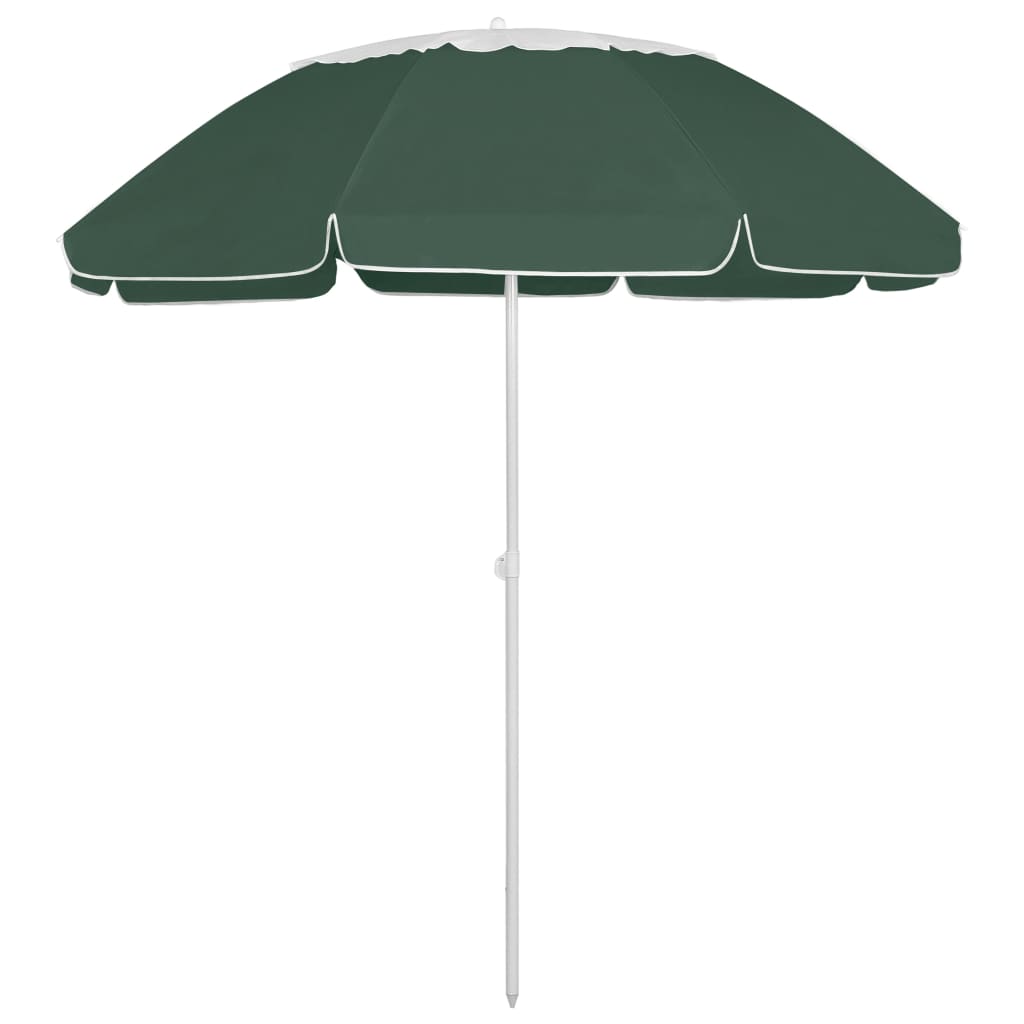 vidaXL Strandschirm Grün 300 cm