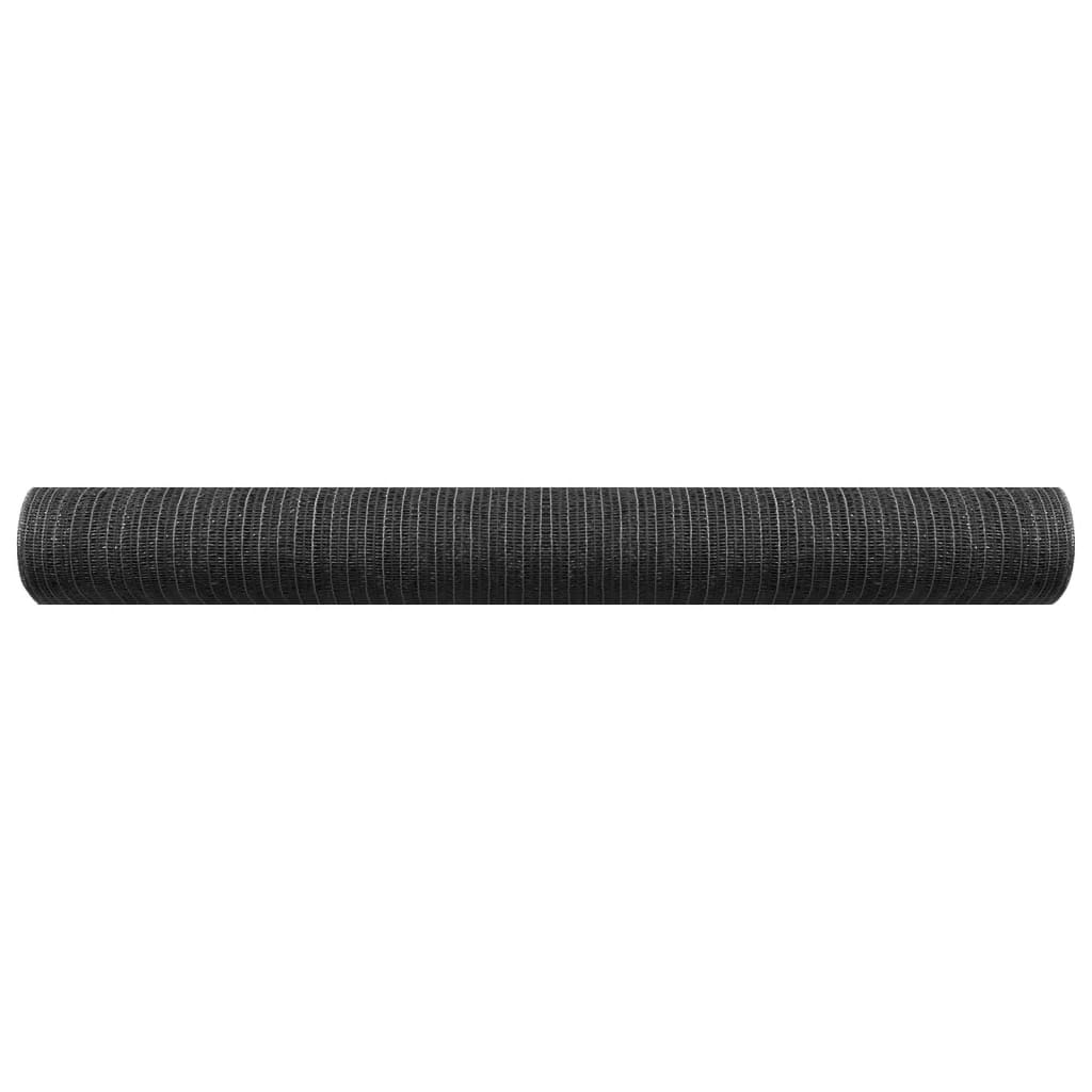 vidaXL Zaunblende Anthrazit 1,8x25 m HDPE 195 g/m² - Image 3