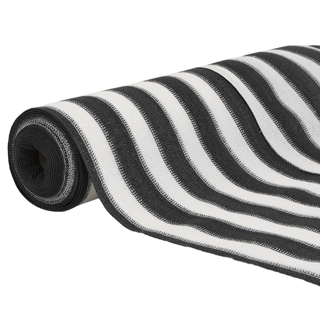 vidaXL Zaunblende Anthrazit und Weiß 2x10 m HDPE 195 g/m² - Image 3