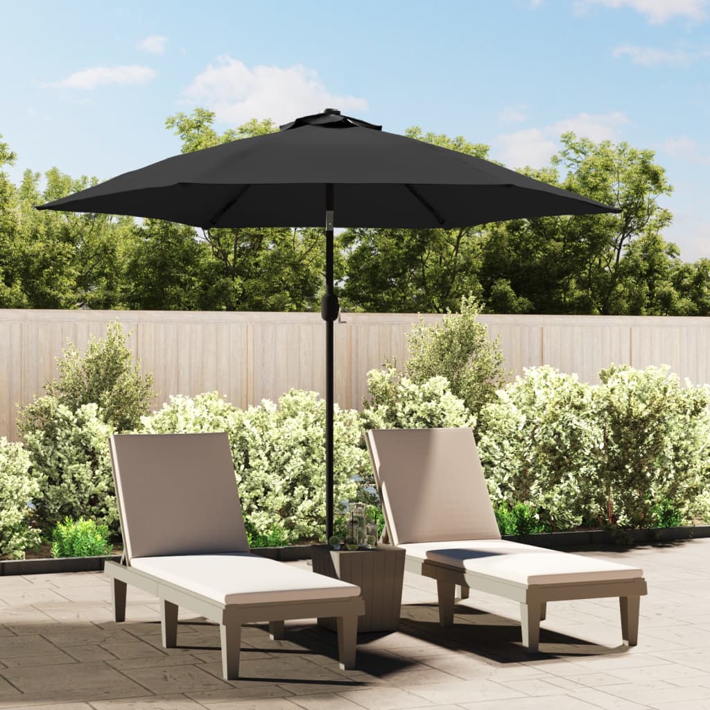 vidaXL Sonnenschirm mit Metall-Mast 300 cm Anthrazit