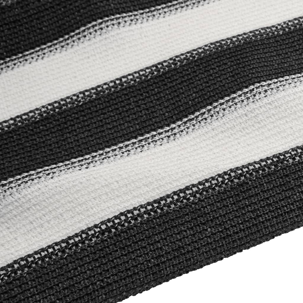 vidaXL Zaunblende Anthrazit und Weiß 2x10 m HDPE 195 g/m² - Image 5