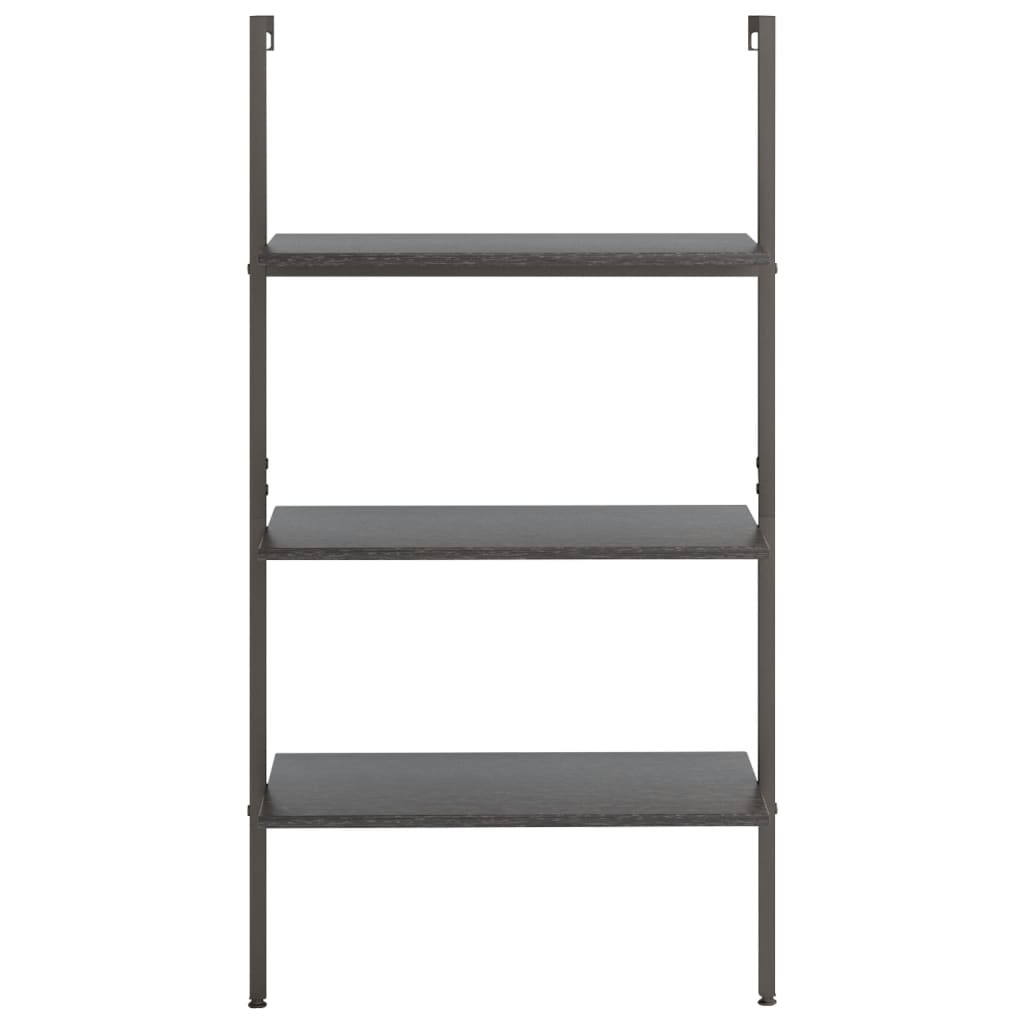 vidaXL Leiterregal mit 3 Böden Schwarz 64x35x120,5 cm - Image 3