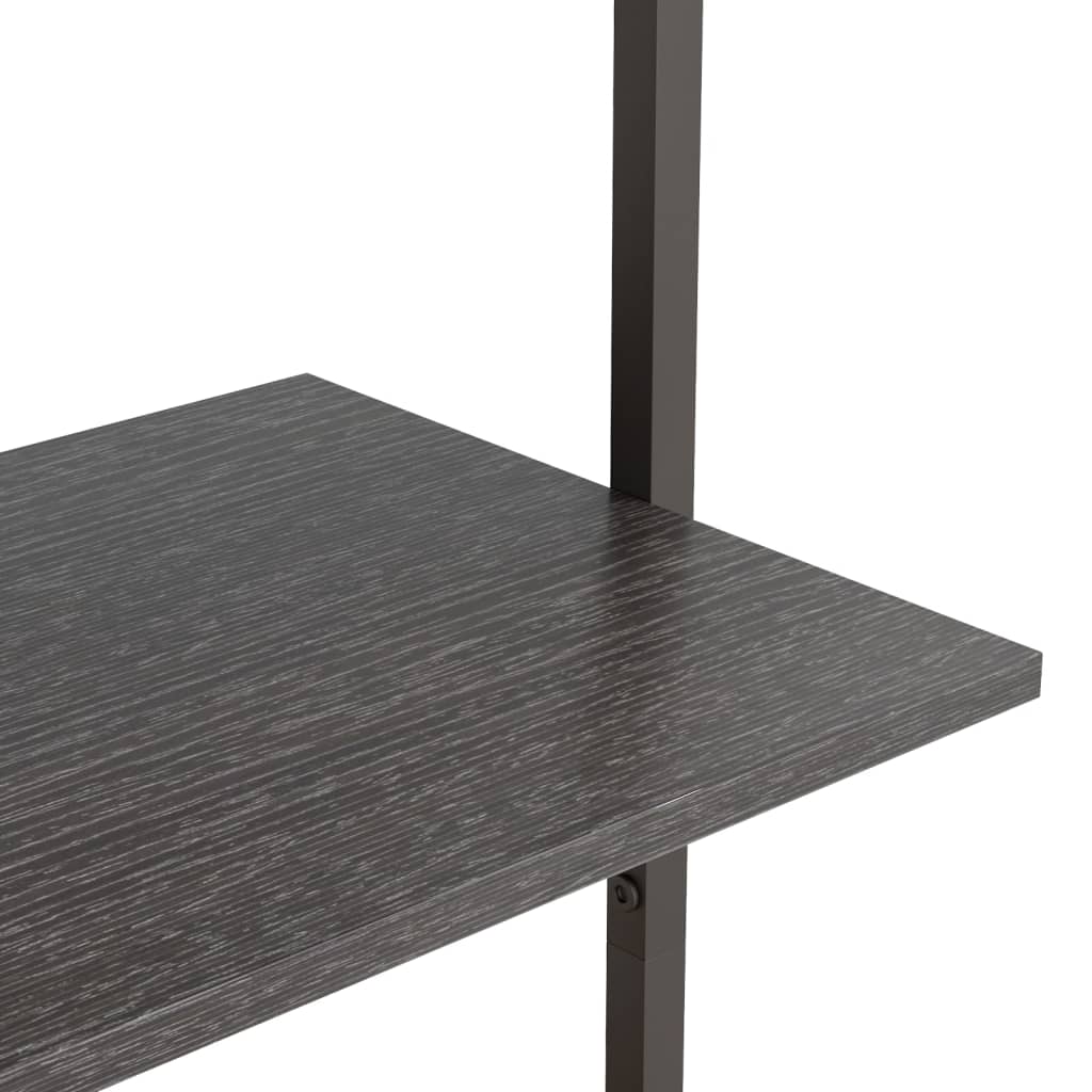 vidaXL Leiterregal mit 3 Böden Schwarz 64x35x120,5 cm - Image 6