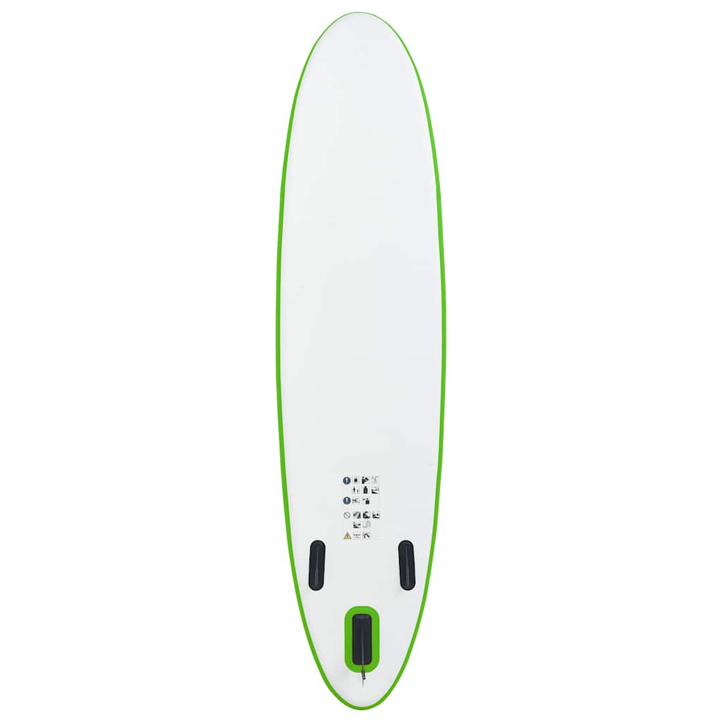 vidaXL SUP-Board-Set Aufblasbar Grün und Weiß - Image 3