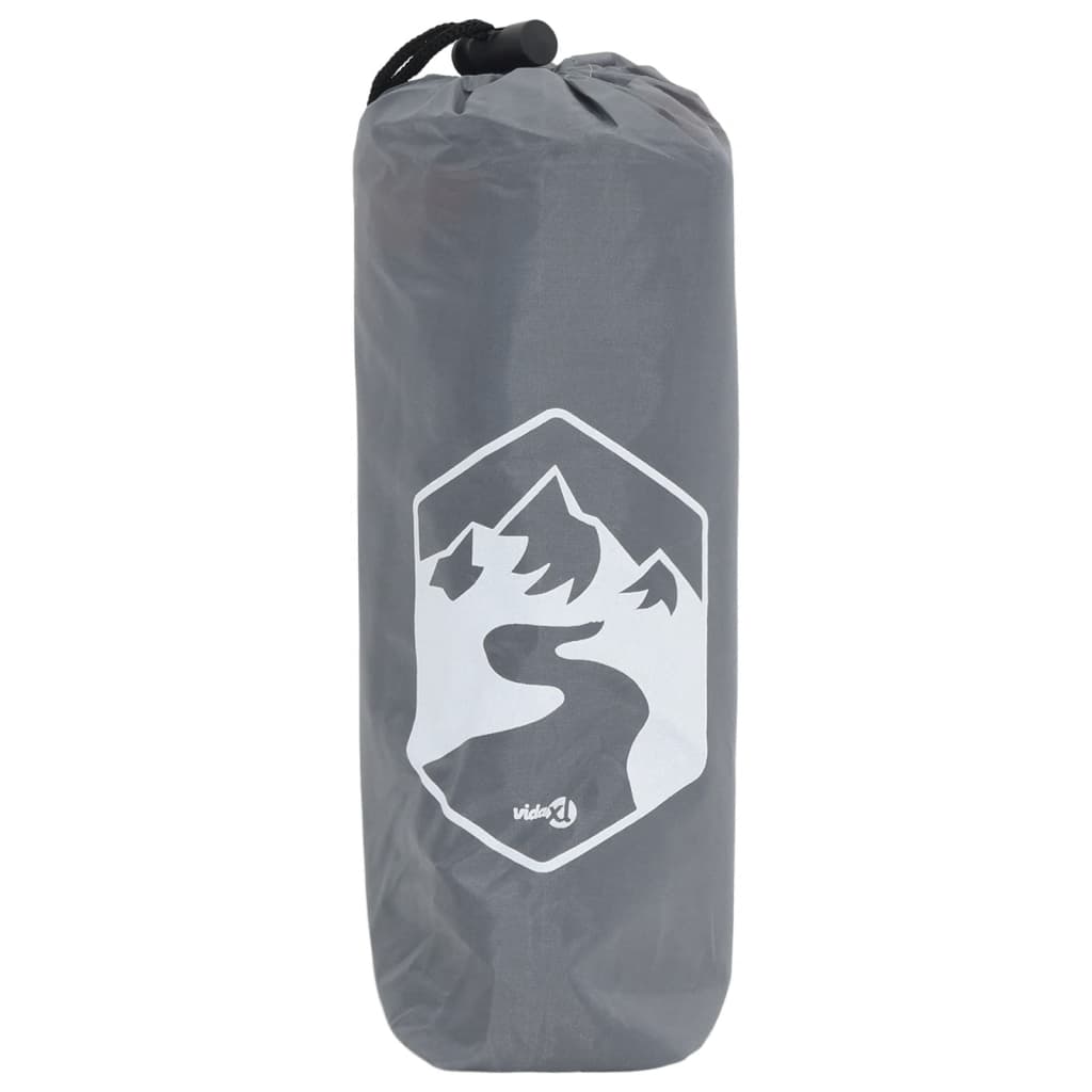 vidaXL Regenponcho mit Kapuze 2-in-1-Design Grau und Orange 223x145 cm - Image 4