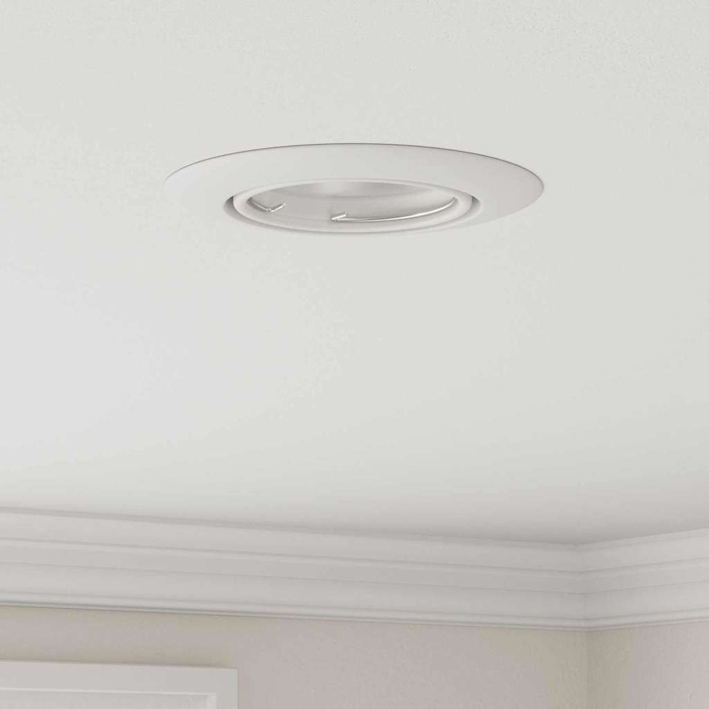vidaXL Spotlights mit Strahlern 6 pcs Weiß 9 x 9 cm Metall