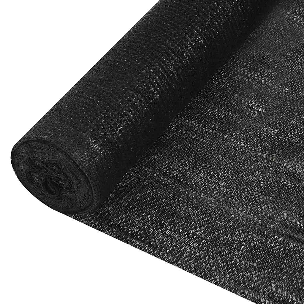 vidaXL Zaunblende Schwarz 1,2x10 m HDPE 195 g/m²