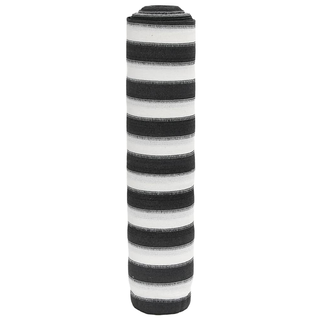 vidaXL Zaunblende Anthrazit und Weiß 1,2x10 m HDPE 75 g/m²