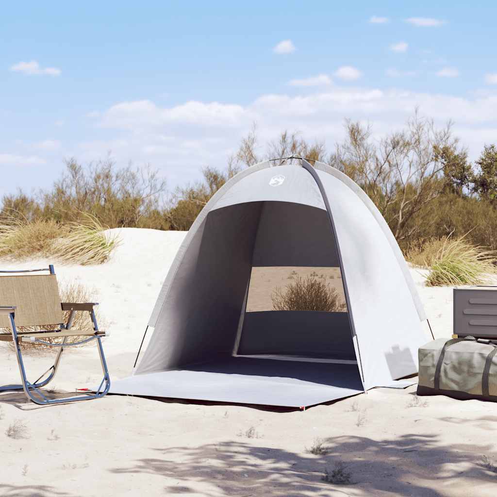 vidaXL Strandzelt 3 Personen Grau Wasserdicht - Image 3