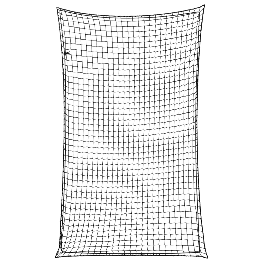 vidaXL Anhängernetz mit Gummiseil Schwarz 2,5x1,5 m PP