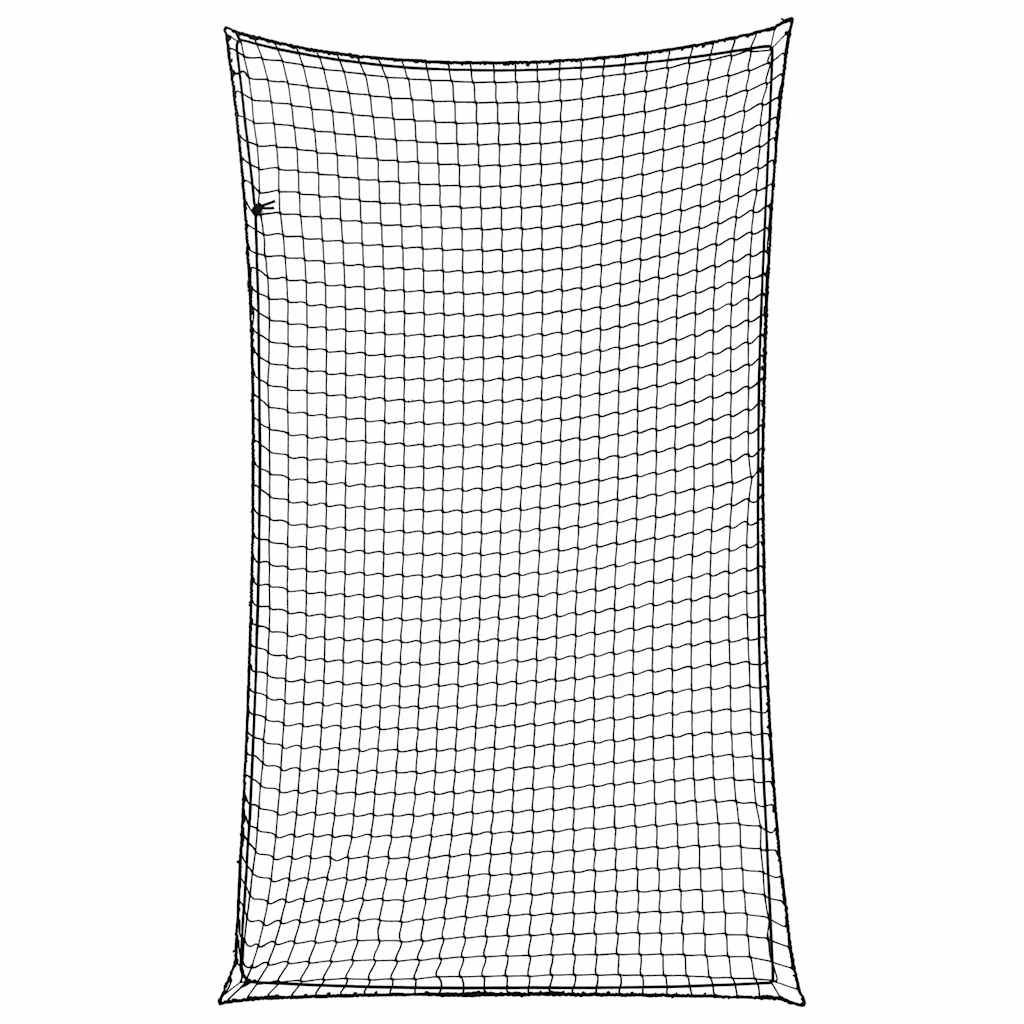 vidaXL Anhängernetz mit Gummiseil Schwarz 2,1x1,25 m PP