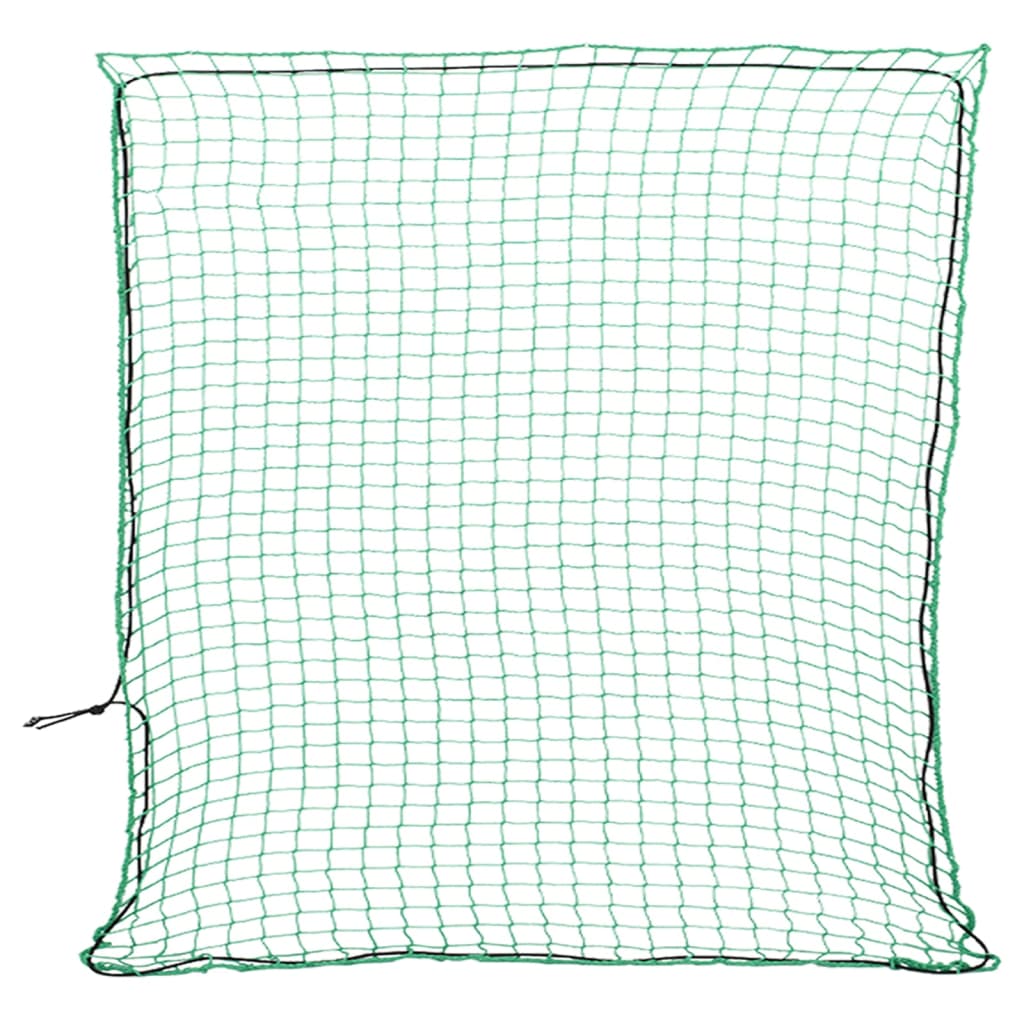 vidaXL Anhängernetz mit Gummiseil Grün 3x3 m PP