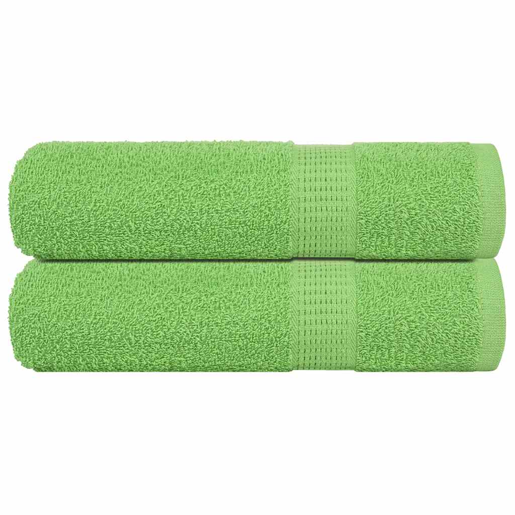 vidaXL Badetücher 2 Stk. Apfelgrün 100x150 cm 360 g/m² 100% Baumwolle