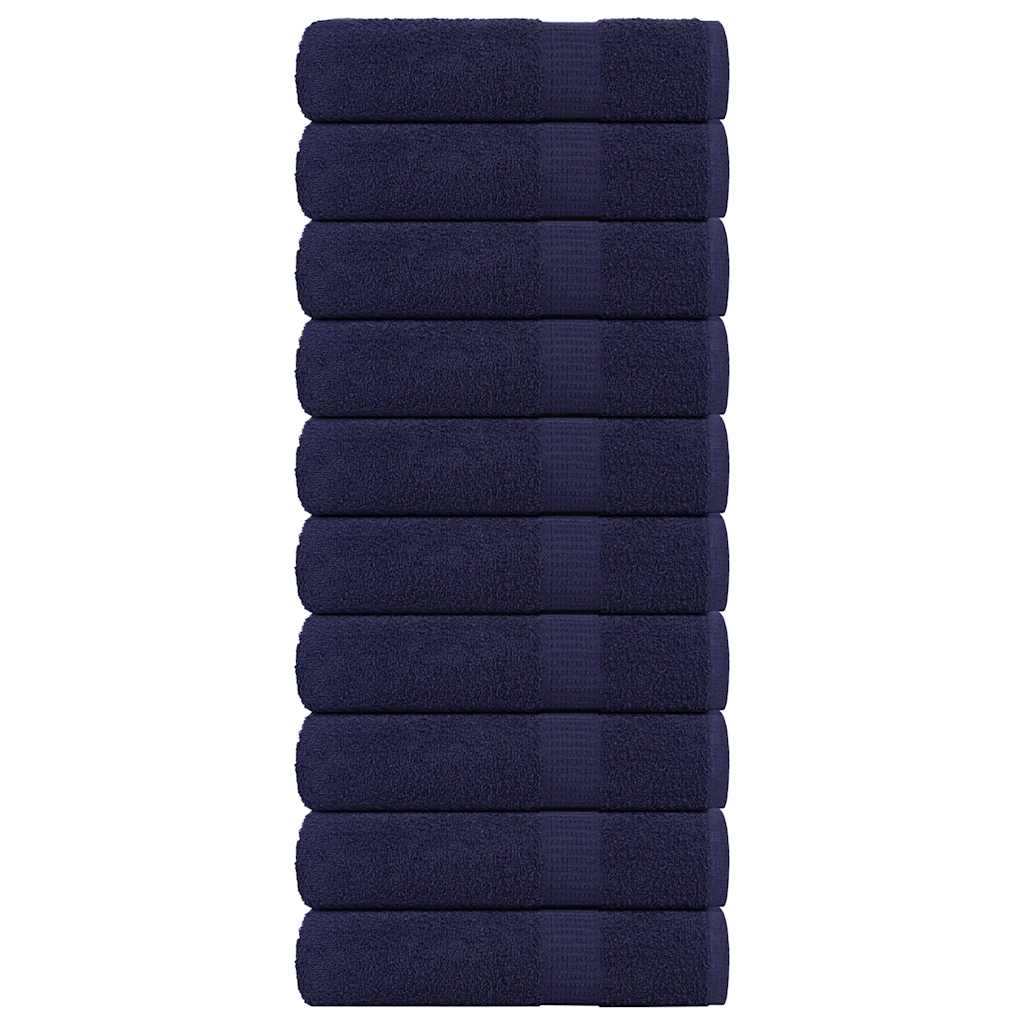 vidaXL Badetücher 10 Stk. Marineblau 100x150cm 360 g/m² 100% Baumwolle