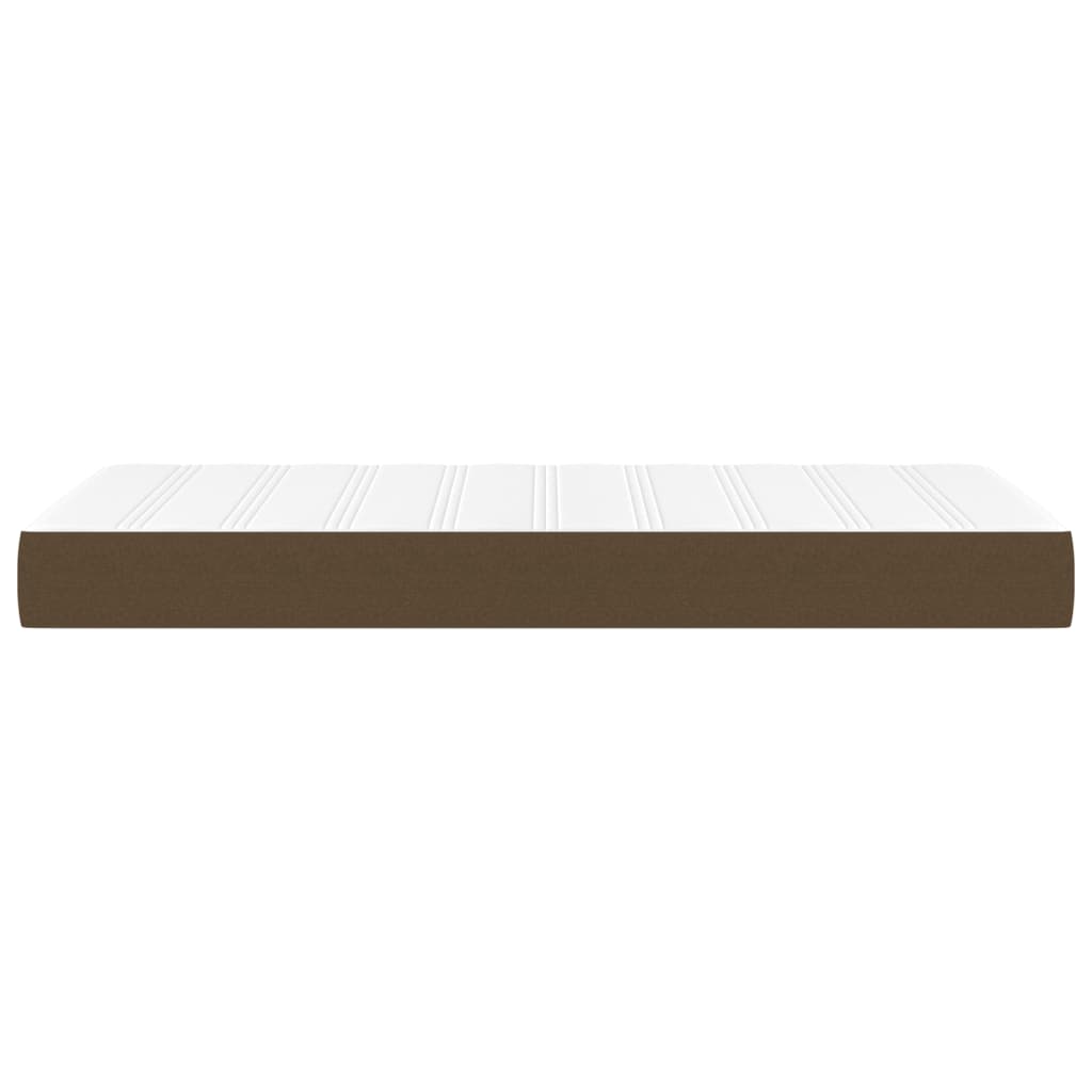 vidaXL Matelas de lit à ressorts ensachés Marron foncé 90x190x20 cm - Image 4