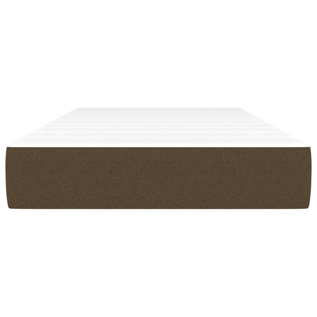 vidaXL Matelas de lit à ressorts ensachés Marron foncé 90x190x20 cm - Image 3