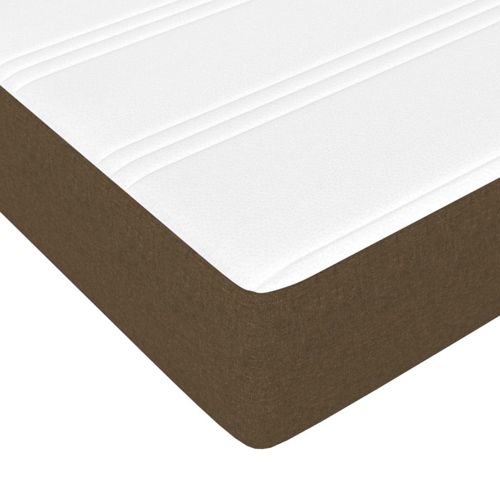 vidaXL Matelas de lit à ressorts ensachés Marron foncé 90x190x20 cm - Image 5