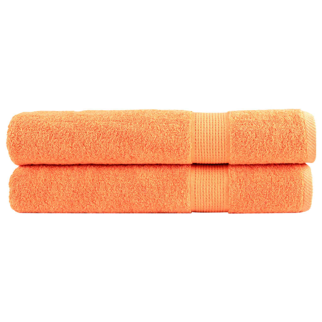 vidaXL Serviettes de sauna de qualité supérieure SOLUND 2 pcs orange