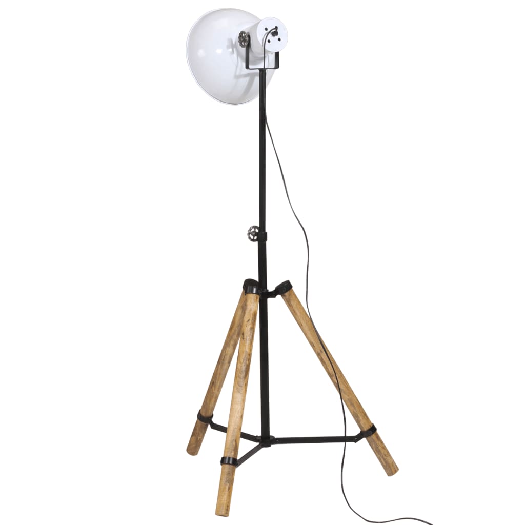 vidaXL Lampadaire 25 W blanc 75x75x90-150 cm E27 - Image 5