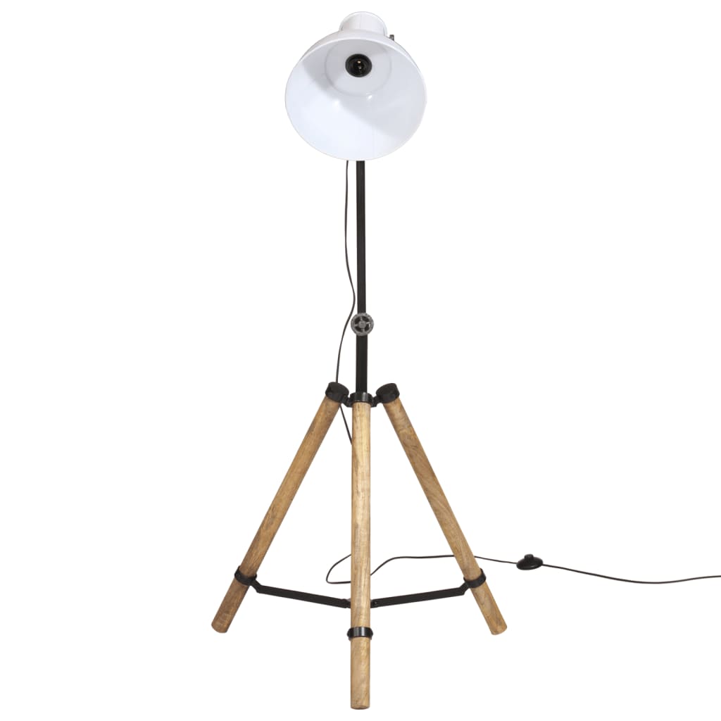 vidaXL Lampadaire 25 W blanc 75x75x90-150 cm E27 - Image 3