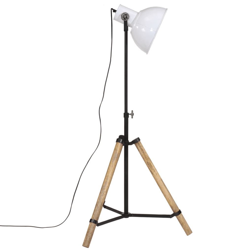 vidaXL Lampadaire 25 W blanc 75x75x90-150 cm E27 - Image 4