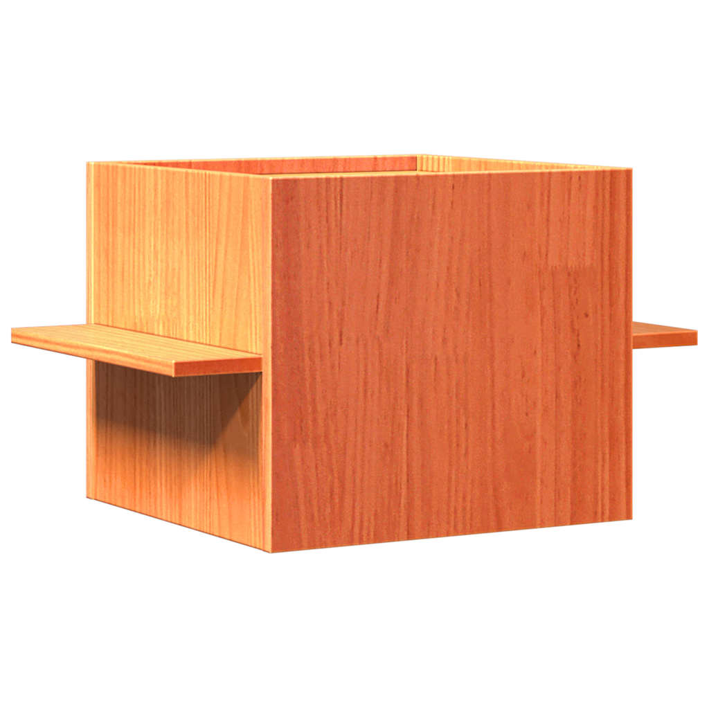 vidaXL Maison pour chat cire marron 51x35x30 cm bois de pin massif - Image 5