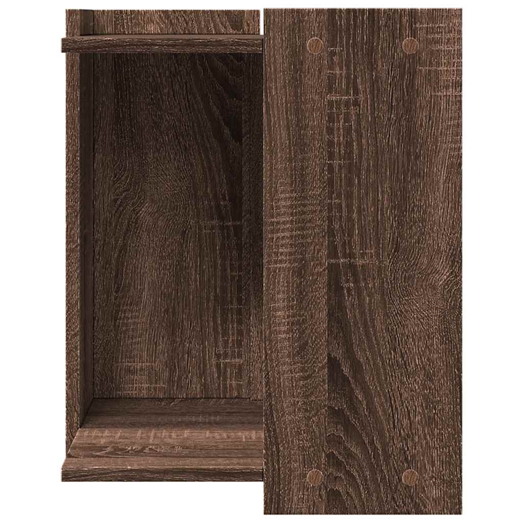vidaXL Meuble de bac à litière pour chat chêne marron bois ingénierie - Image 4