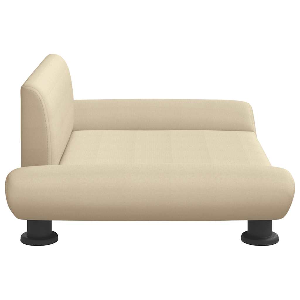 vidaXL Lit pour chien crème 70x45x28 cm tissu - Image 4