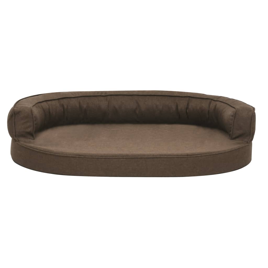 vidaXL Matelas de lit ergonomique pour chien 75x53 cm Aspect de lin - Image 3