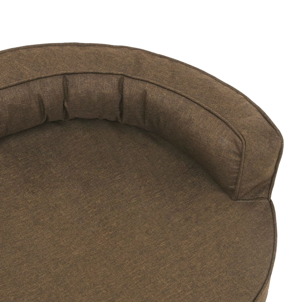 vidaXL Matelas de lit ergonomique pour chien 75x53 cm Aspect de lin - Image 6