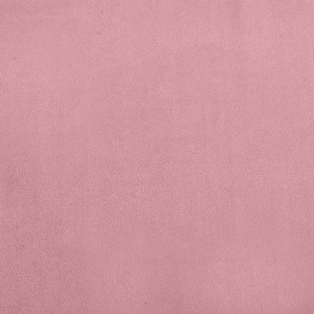 vidaXL Lit pour chien rose 70x52x30 cm velours - Image 6
