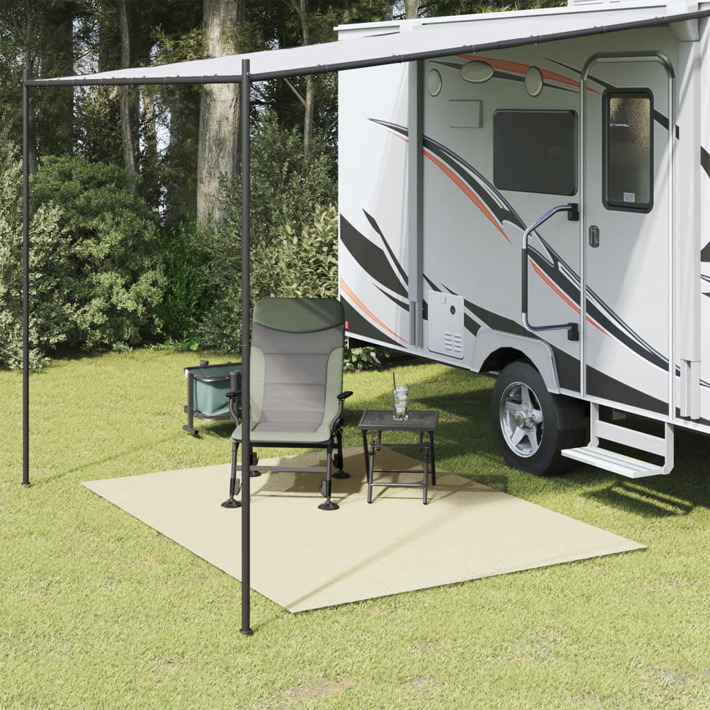 vidaXL Tapis de tente crème 2,5x2 m