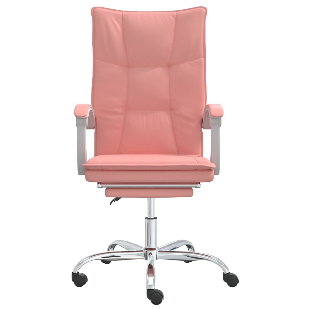 vidaXL Fauteuil inclinable de bureau Rose Similicuir - Image 3